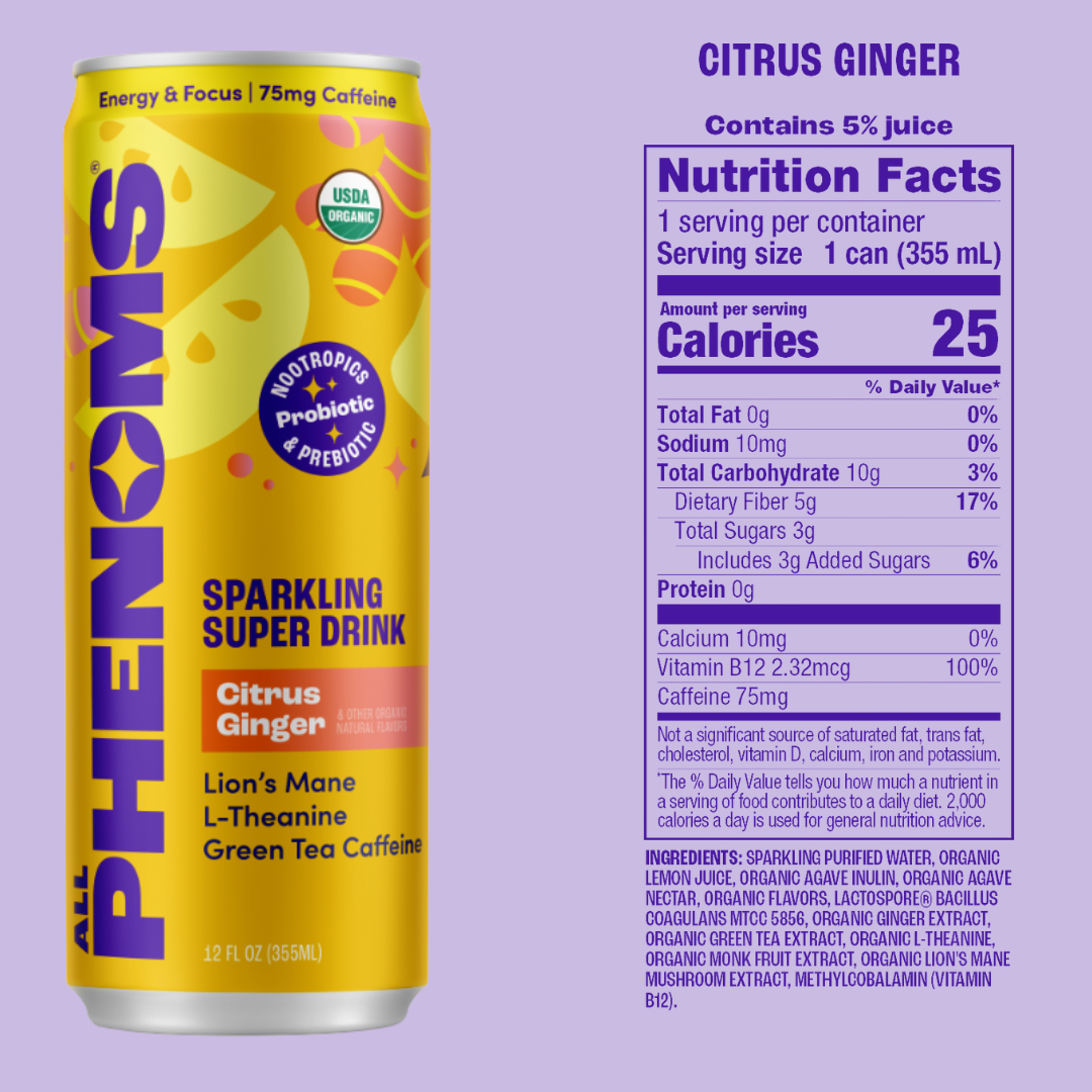 Citrus Ginger: Energy & Focus